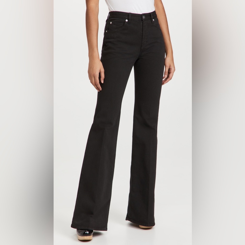 Victoria Beckham Classic Black Wide Leg Jeans Perfect